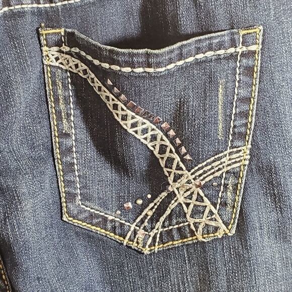 New‎ Lane Bryant distressed studded bootcut jeans - Picture 10 of 12